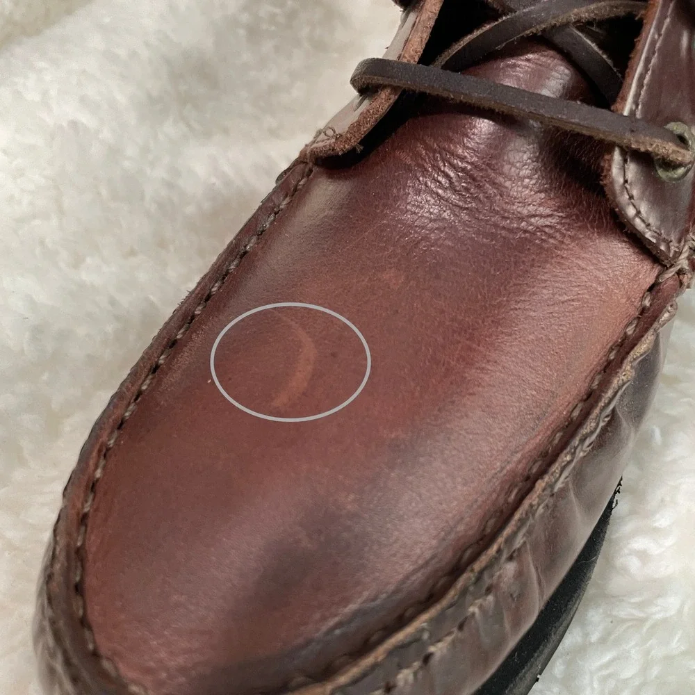 Quoddy Vintage Men's Leather Moc Toe Lace-Up Boots Made in USA Unworn w/ Box